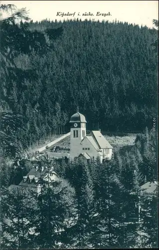 Ansichtskarte Kipsdorf-Altenberg (Erzgebirge) Blick auf die Kapelle 1913 