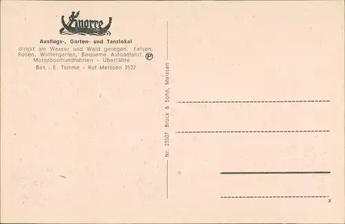 Ansichtskarte Meißen Partie an der Knorre - signierte Künstlerkarte 1926