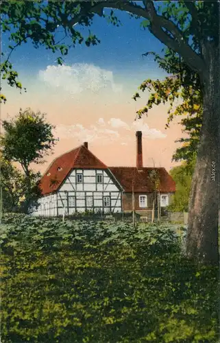 Ansichtskarte Krögis-Käbschütztal Blick auf die Mühle Mauna LK Meißen 1914