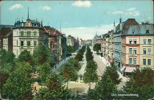 Ansichtskarte Köln Partie am Hohenstaufenring 1914 