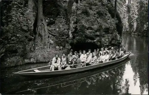 Foto Herrnskretschen Hřensko Edmundsklamm Bootstour 1974 Privatfoto