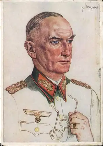 Ansichtskarte  Generaloberst Witzleben - Militaria Propaganda 2. WK 1941 