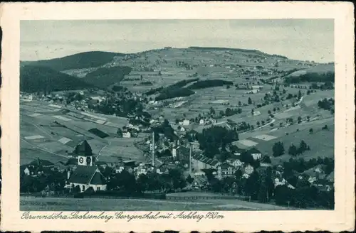 Ansichtskarte Brunndöbra-Klingenthal Stadt, Fabriken - Aschberg 1931 