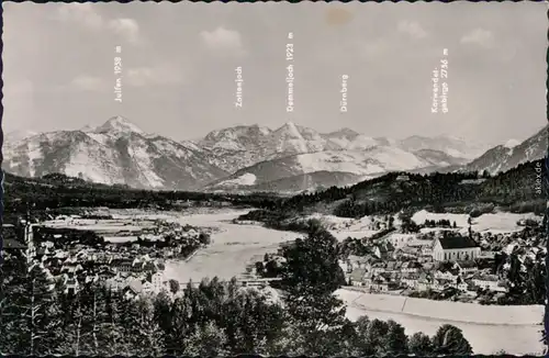 Ansichtskarte Bad Tölz Alpen - Stadt 1953 