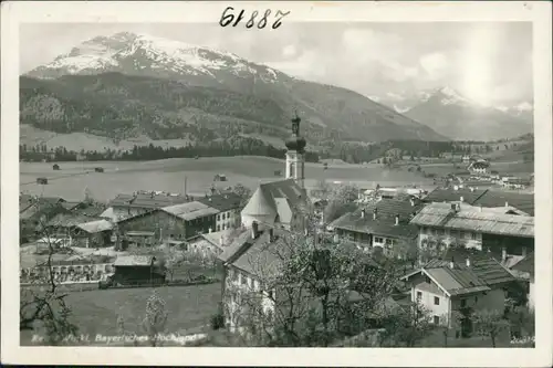 Ansichtskarte Reit im Winkl Blick auf die Stadt 1932 