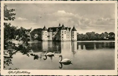 Glücksburg (Ostsee) Lyksborg Partie am Schloss Glücksburg 1942 