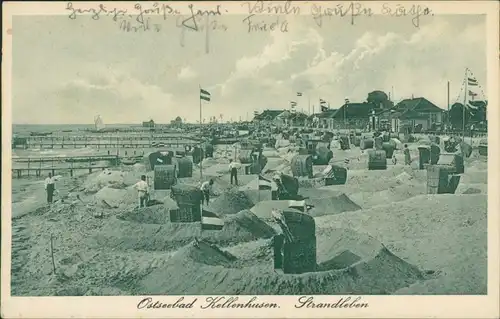 Ansichtskarte Kellenhusen (Ostsee) Strandleben - Promenade 1936 