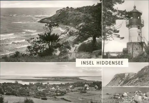 Ansichtskarte Hiddensee Hiddensjö, Hiddensöe Stadt und Umlandansichten 1978 