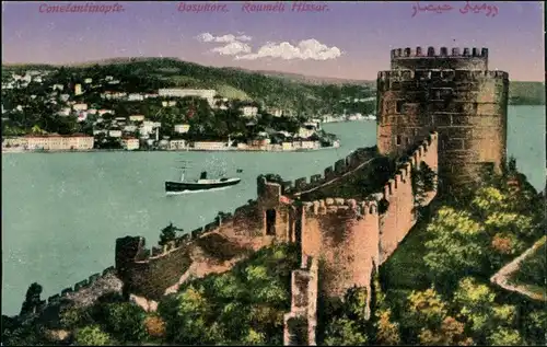 Istanbul Konstantinopel | Constantinople Bosporus Roumedi Hissar 1915 