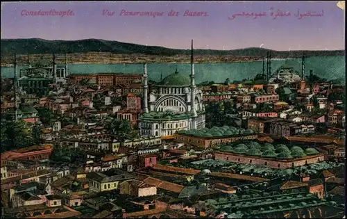 Istanbul Konstantinopel | Constantinople Stadt, Bazar und Moschee 1914 