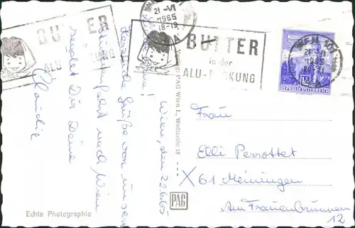 Ansichtskarte Wien Staatsoper mit Kutschen und Autos 1965