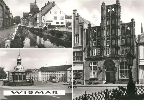 Wismar Wasserkunst und Rathaus, Gaststätte "Alter Schwede", Mühlengrube 1980