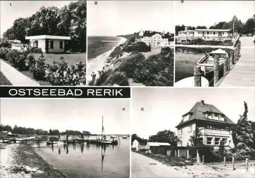 Ansichtskarte Rerik Wochenendhäuser, Steilküste, Salzhaff, Teilansicht 1980