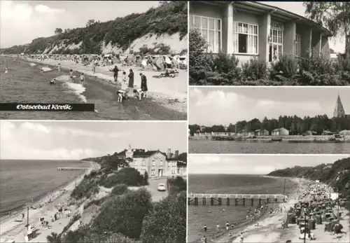 Ansichtskarte Rerik Strand, Café, Feriensiedlung, Seebrücke 1983