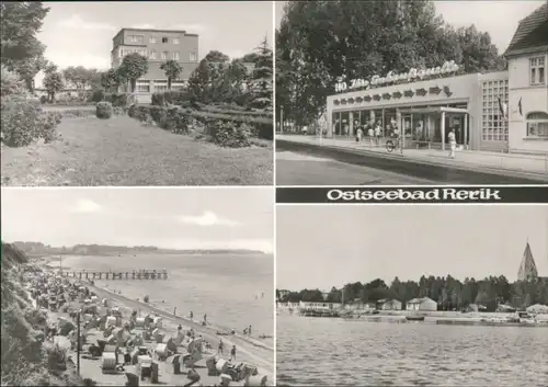 Ansichtskarte Rerik Strand, HO-Einkaufshalle, Küste 1983