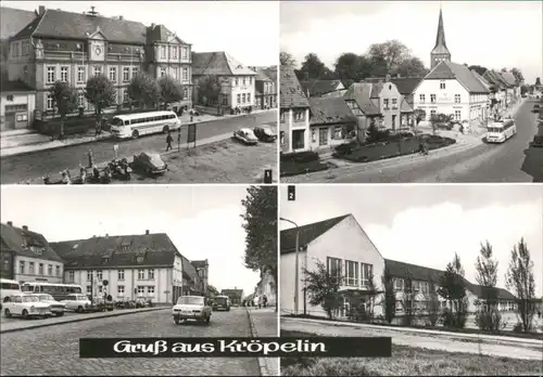 Kröpelin Rathaus und Hotel Lindenhof, Oberschule "Ernst Thälmann" 1979