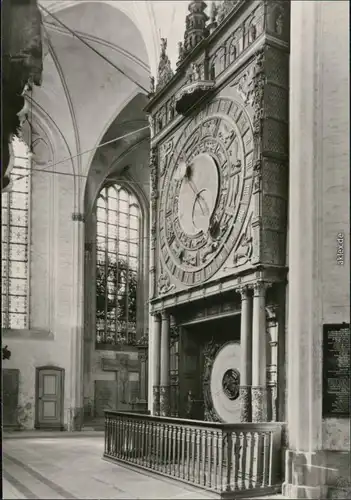 Ansichtskarte Rostock Marienkirche - Astronomische Uhr 1978