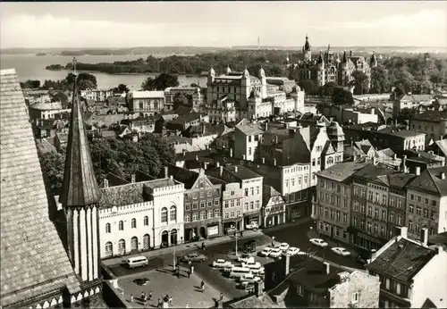 Ansichtskarte Schwerin Blick vom Dom auf die Stadt 1973