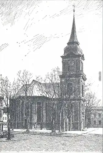 Ansichtskarte  Künstlerkarte: Kirche 1929