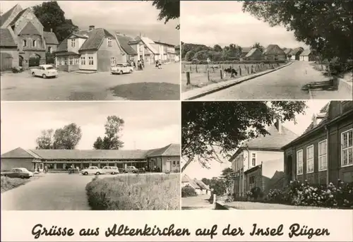 Altenkirchen (Rügen  Max-Reimann-Straße Landwarenhaus, Postamt, Poliklinik 1981