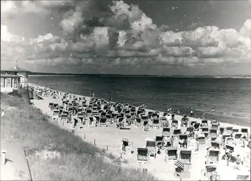 Ansichtskarte Binz (Rügen) Strand mit Strandkörben 1979