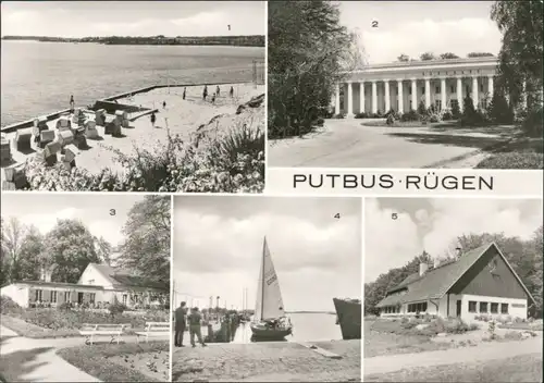 Putbus Strand, Erholungsheim, Rosencafé, Hafen, Gaststätte 1981