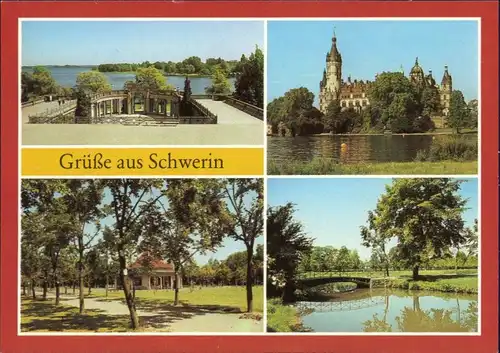 Schwerin Orangerie, Schweriner Schloss, Pavillon im Schloßgarten 1987