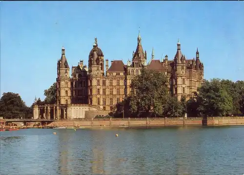Ansichtskarte Schwerin Schweriner Schloss 1987
