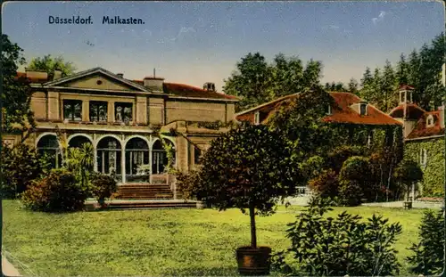 Ansichtskarte Düsseldorf Partie am Malkasten 1917 