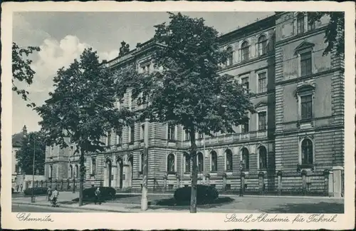 Ansichtskarte Chemnitz Staatliche Akademie für Technik 1929 
