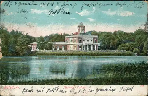 Ansichtskarte Potsdam Blick auf das Marmor Palais 1904 