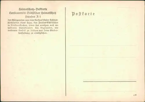 Ansichtskarte Markneukirchen Treppenhaus - Paulus-Schlößchen 1929 