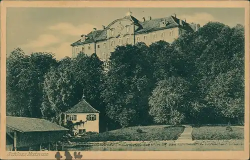 Ansichtskarte Mainau Partie am Schloß Martnau 1923 
