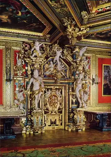 Bückeburg Fürstliches Schloss - Götterpforte im Goldenen Saal 1994
