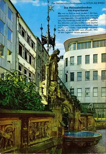 Ansichtskarte Köln Heinzelmännchenbrunnen 1995