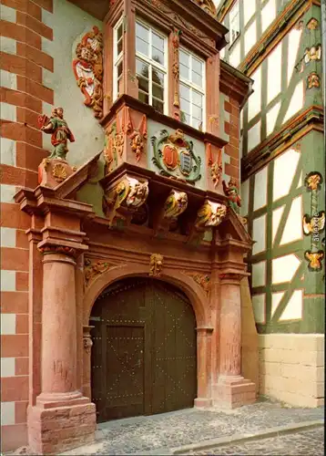 Ansichtskarte Alsfeld Minnigerodehaus - Barockportal 1995