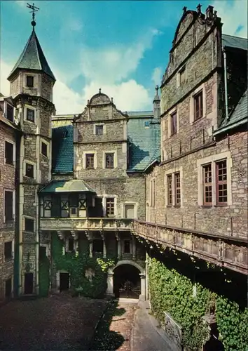Ansichtskarte Bückeburg Fürstliches Schloss - Innenhof 1988