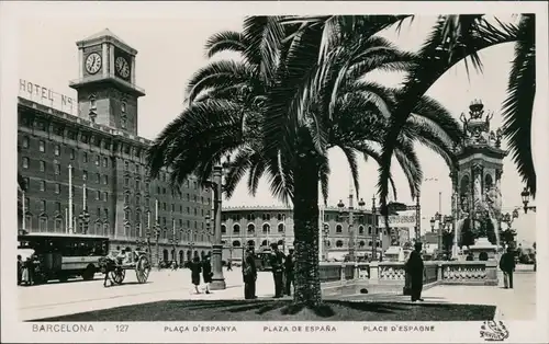 Postales Barcelona Plaza de Espana 1930 