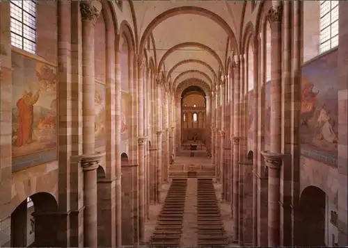 Ansichtskarte Speyer Kaiserdom - Langhaus und Chor 1991