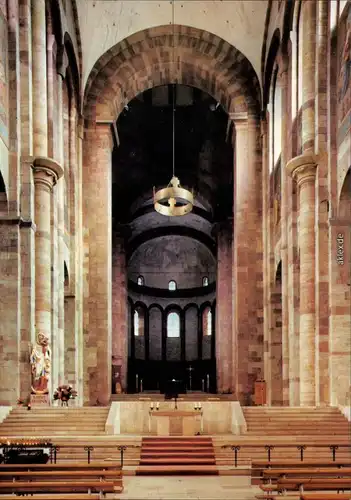 Ansichtskarte Speyer Kaiserdom - Mittelschiff mit Apsis 1991