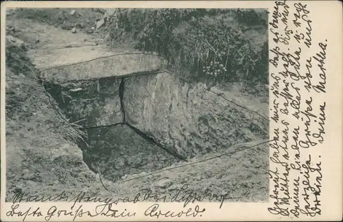 Ansichtskarte  Grab bei Lipsdorf? 1923