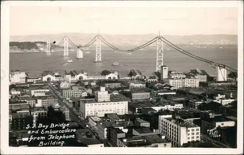 San Francisco Blick auf die Bay Bridge - Telephone Building 1928 