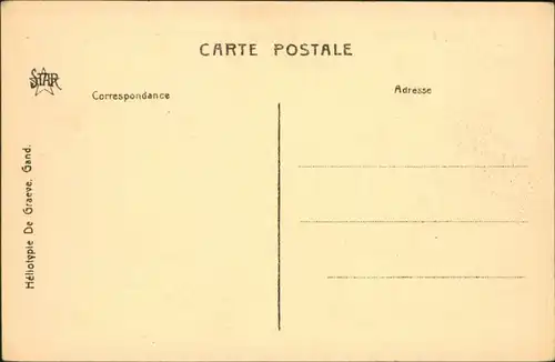 Postkaart Brügge Brugge | Bruges Straßenpartie Hotel Gruuthuse 1914 