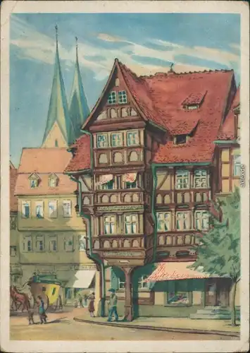 Ansichtskarte Halberstadt Künstlerkarte - Der Stelzfuss 1959 