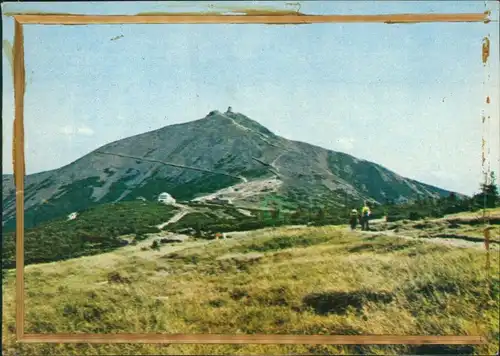 Postcard Krummhübel Karpacz Schneekoppe 1960