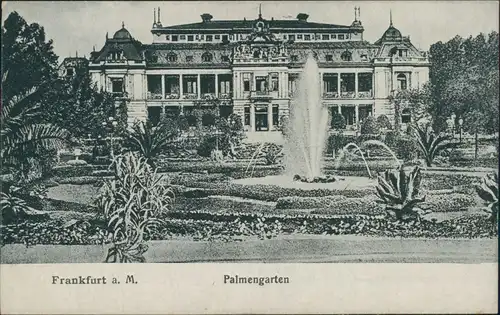 Ansichtskarte Frankfurt am Main Palmengarten 1929 