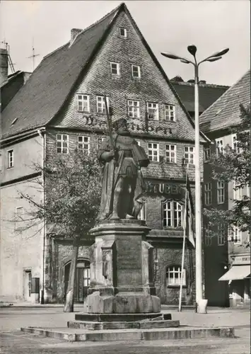 Ansichtskarte Jena der "Hahnfried" auf dem Marktplatz 1978