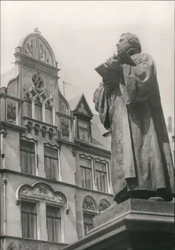 Ansichtskarte Altstadt-Erfurt Lutherdenkmal 1983
