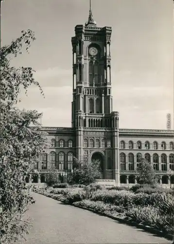 Ansichtskarte Mitte-Berlin Rotes Rathaus 1960