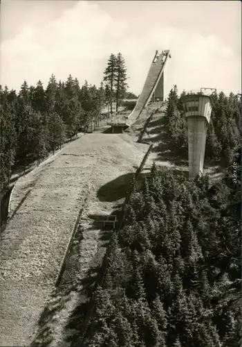 Ansichtskarte Oberhof (Thüringen) Skisprungschanze 1967